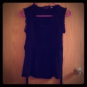 Black Sleeveless Blouse